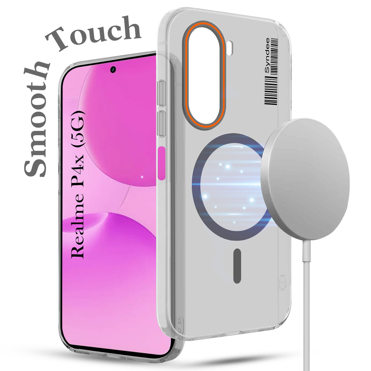 For Realme P4x Back Cover Case (Soft Touch | Camera Bump Protection | MagSafe Compatible | Matte Finish)