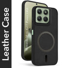 For Motorola Moto G77 Power Back Cover Case Leather Finish (MagSafe Compatible Wireless Charging | Soft Touch | Camera Bump Protection)