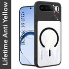 For Realme 16 Back Cover Case Lifetime Anti-Yellow Clear (Camera Protection | Side Grip | Wireless MagSafe Compatible)