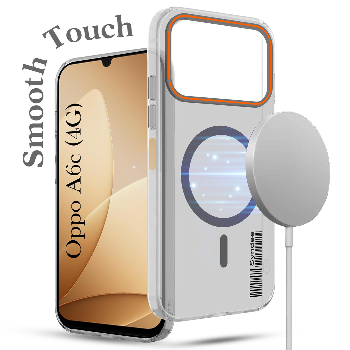 For Oppo A6c 4G Back Cover Case (Soft Touch | Camera Bump Protection | MagSafe Compatible | Matte Finish)