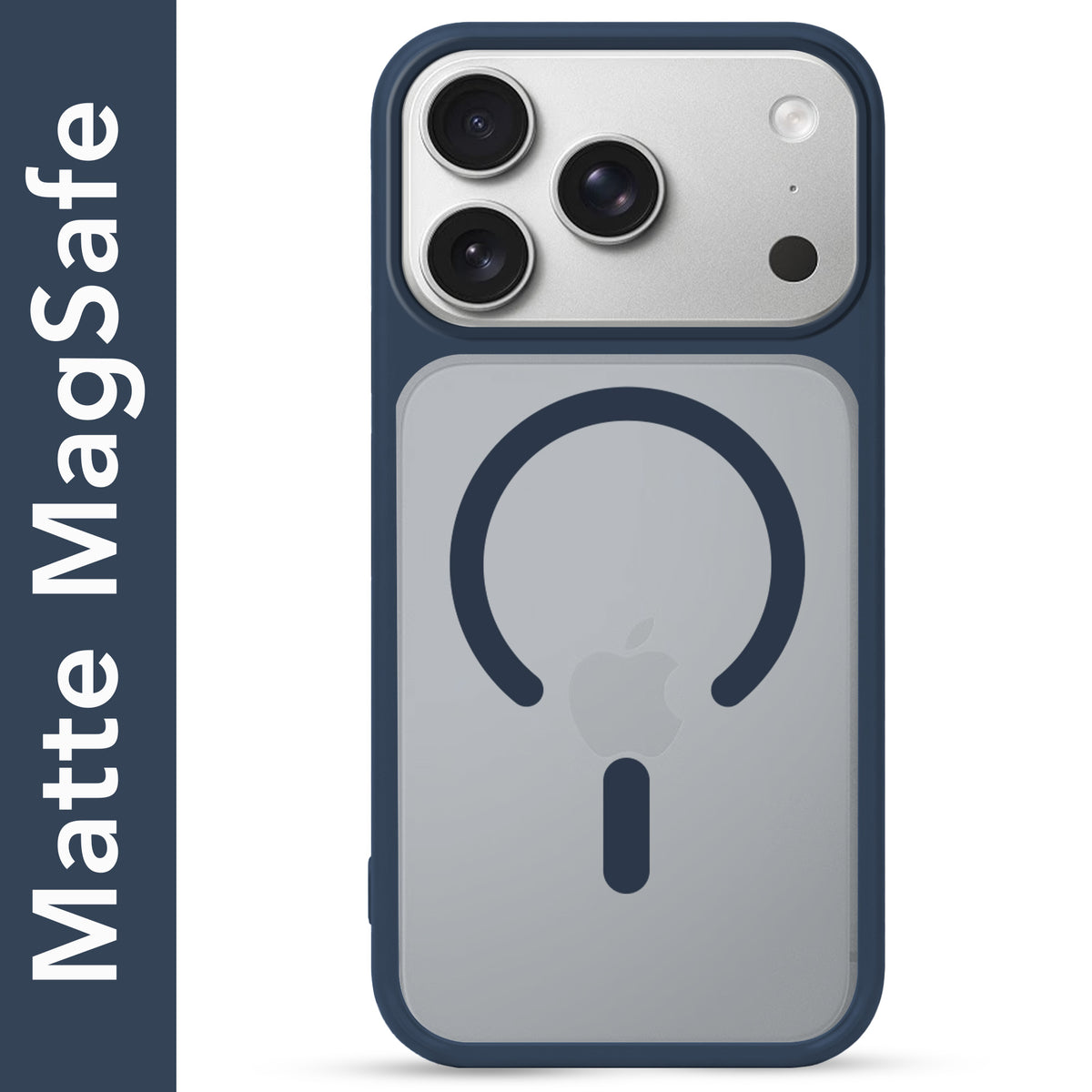 For Apple iPhone 17 Pro Matte Finish Back Case Cover (MagSafe Compatible | Translucent Soft Touch | Slim and Unbreakable)