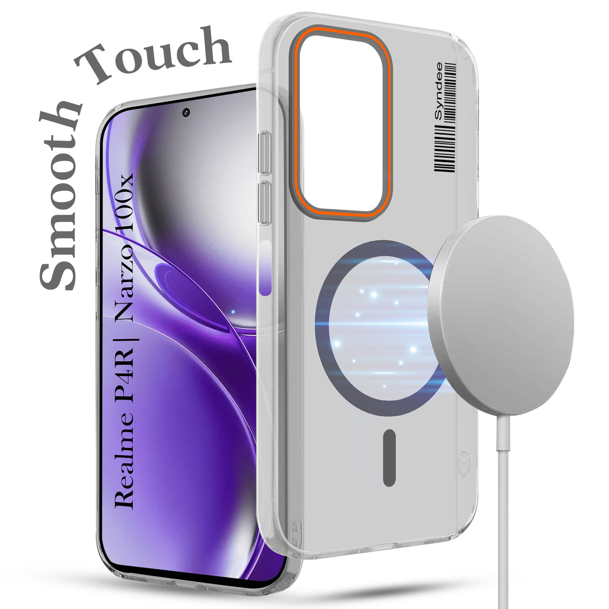 For Realme P4R 5G | Realme Narzo 100X 5G Back Cover Case (Soft Touch | Camera Bump Protection | MagSafe Compatible | Matte Finish)