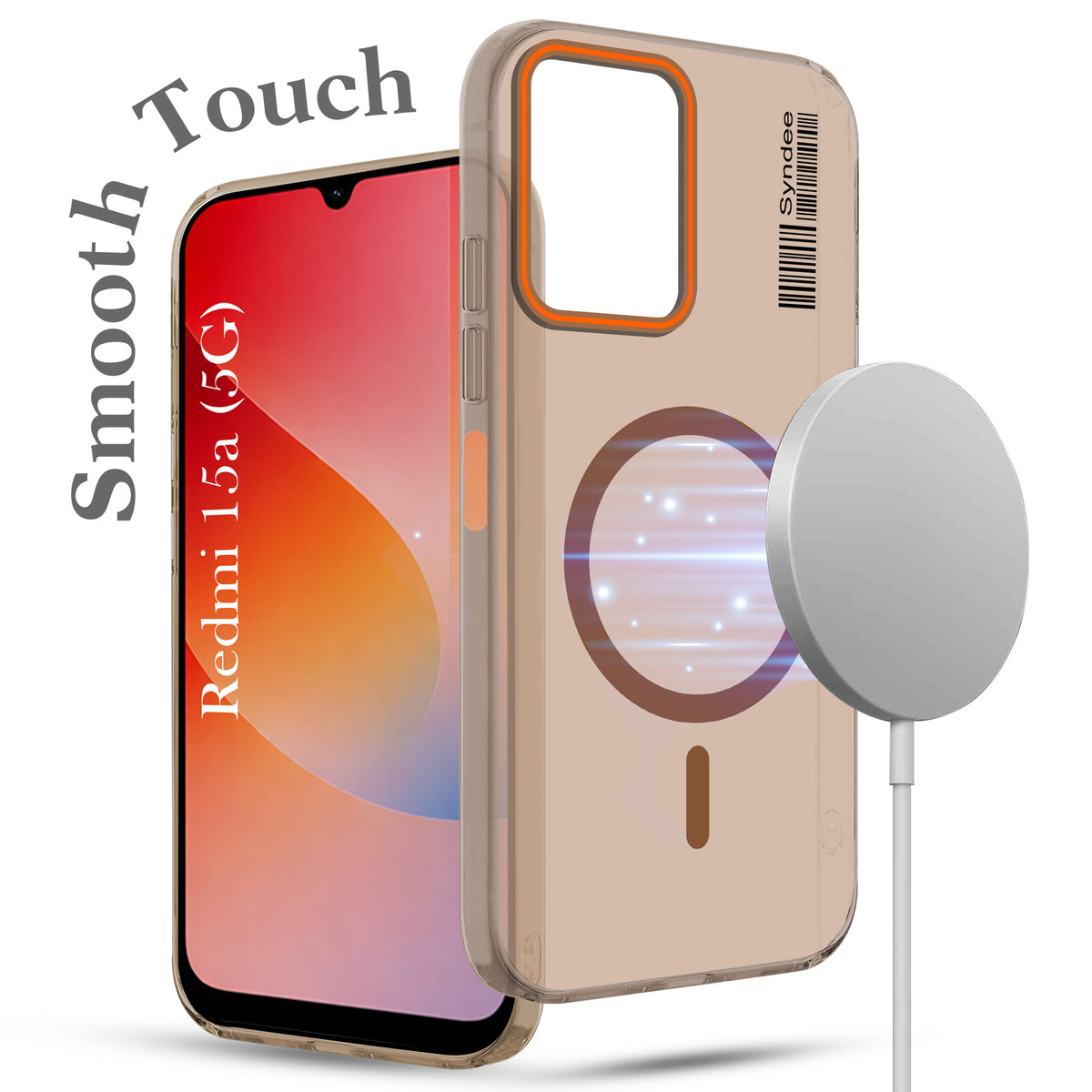 For Redmi 15A 5G Back Cover Case (Soft Touch | Camera Bump Protection | MagSafe Compatible | Matte Finish)