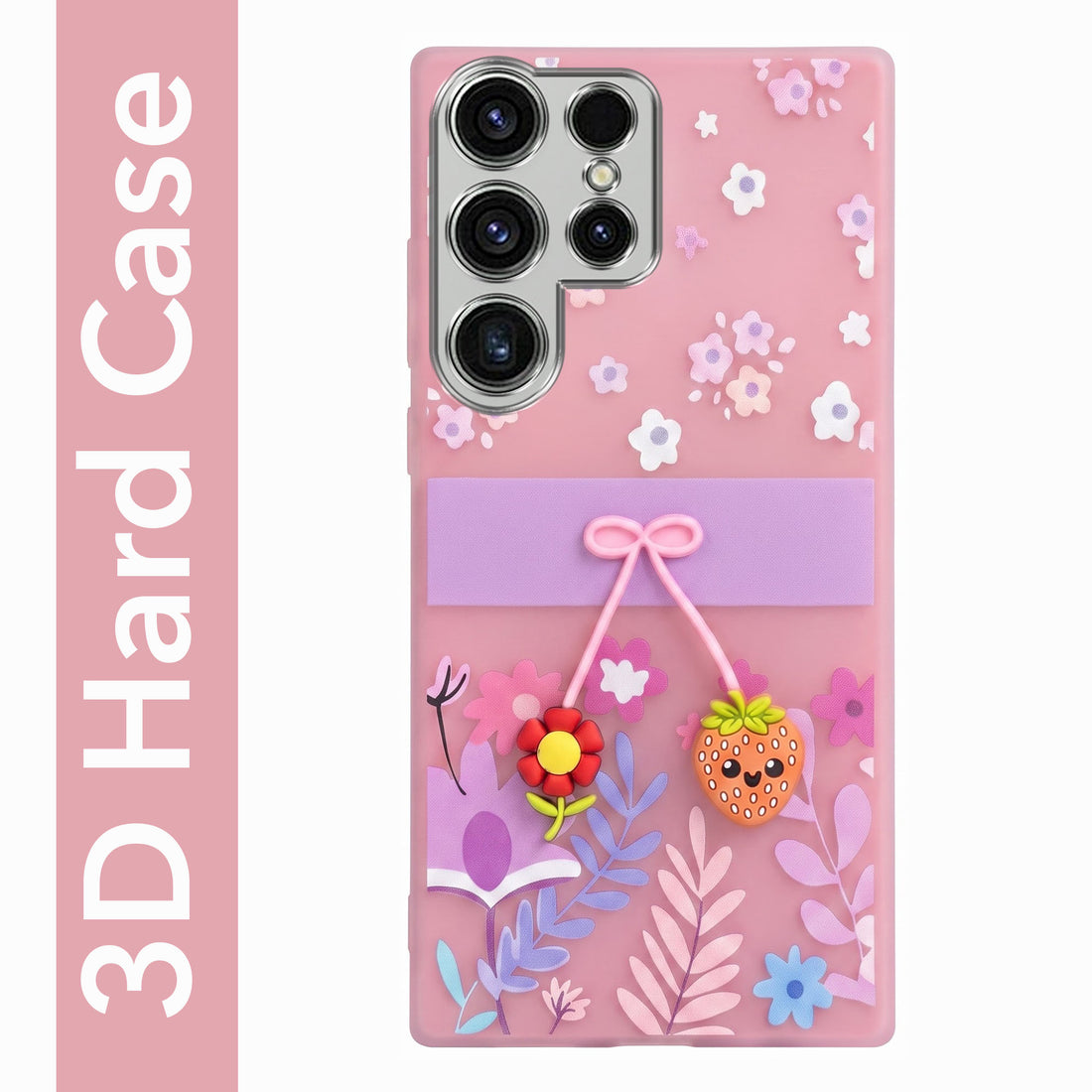 For Samsung Galaxy S23 Ultra Back Cover Case (3D Cute Cartoons | Hard Back Side Soft | Matte Premium Finish | HD Printing)