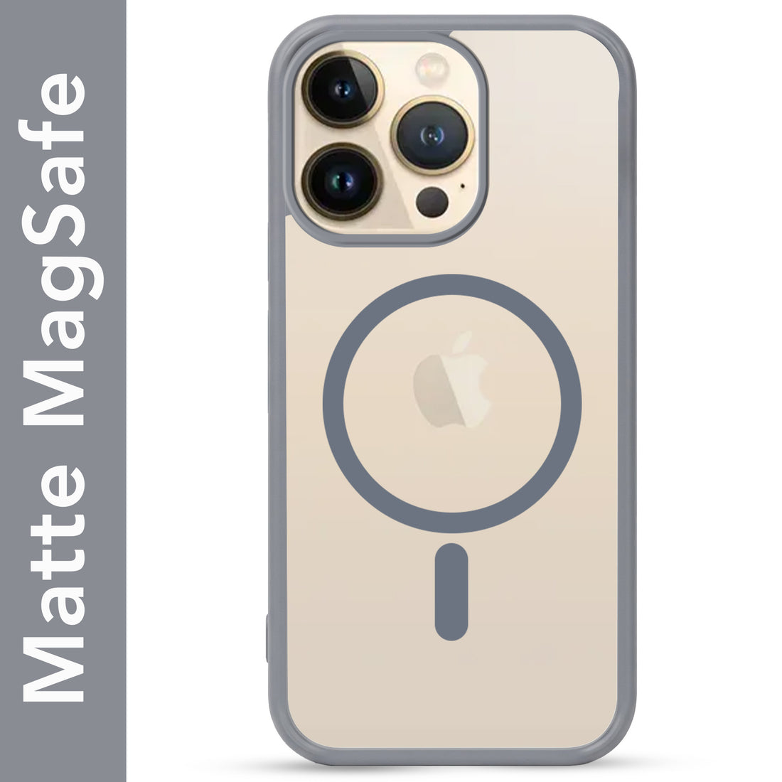 For Apple iPhone 13 Pro Max Matte Finish Back Case Cover (MagSafe Compatible | Translucent Soft Touch | Slim and Unbreakable)