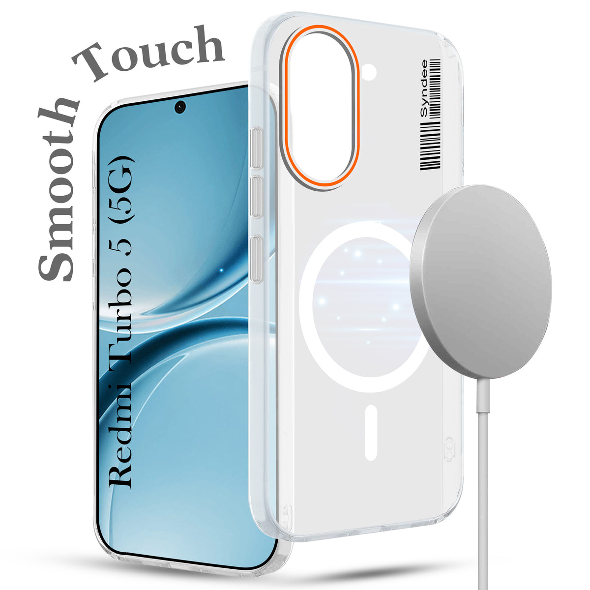 For Redmi Turbo 5 Back Cover Case (Soft Touch | Camera Bump Protection | MagSafe Compatible | Matte Finish)