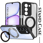 For Realme C83 5G Back Cover Case (Kick Stand Ring Holder | Life time Anti Yellow | Camera Protection)