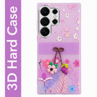 For Samsung Galaxy S26 Ultra Back Cover Case (3D Cute Cartoons | Hard Back Side Soft | Matte Premium Finish | HD Printing)