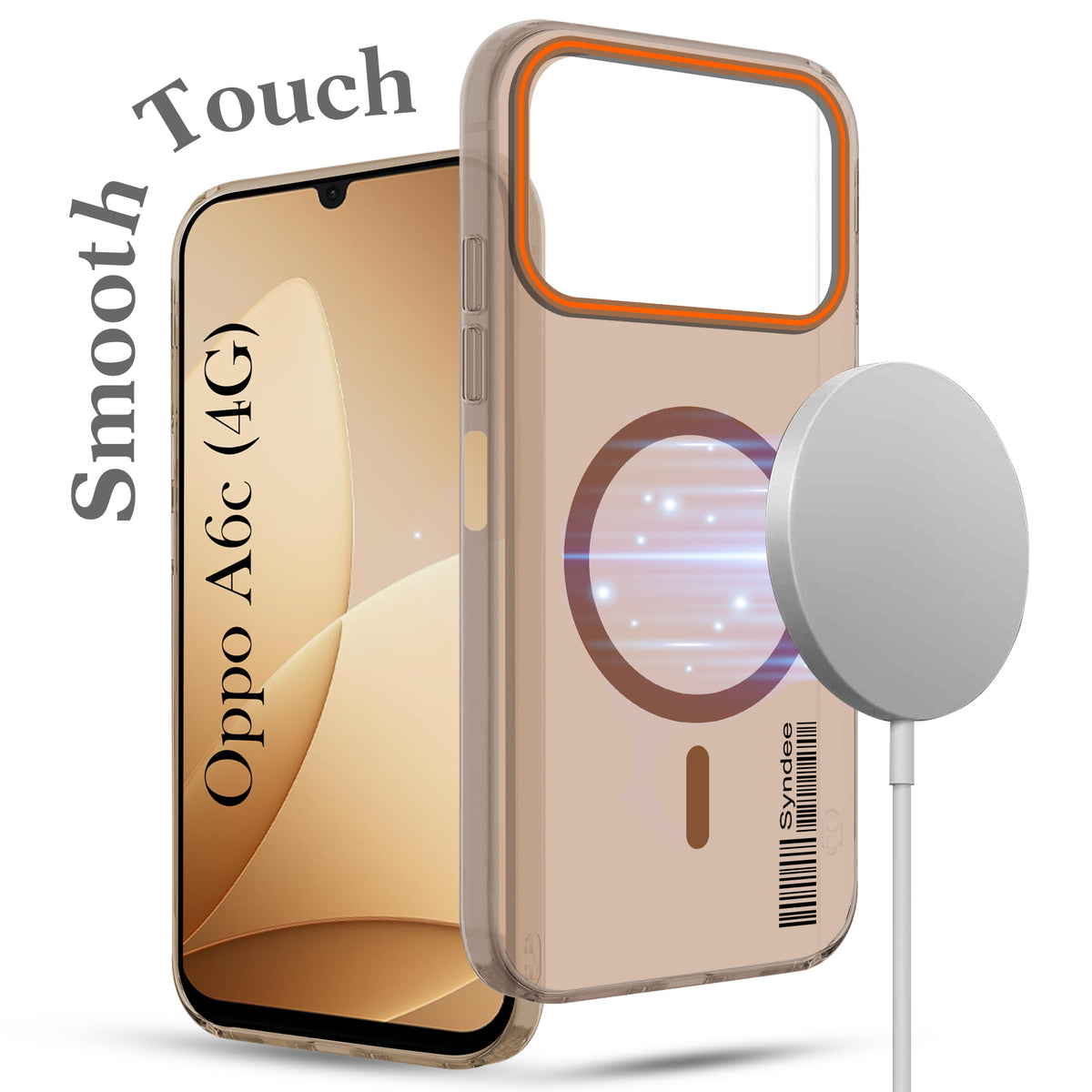 For Oppo A6c 4G Back Cover Case (Soft Touch | Camera Bump Protection | MagSafe Compatible | Matte Finish)