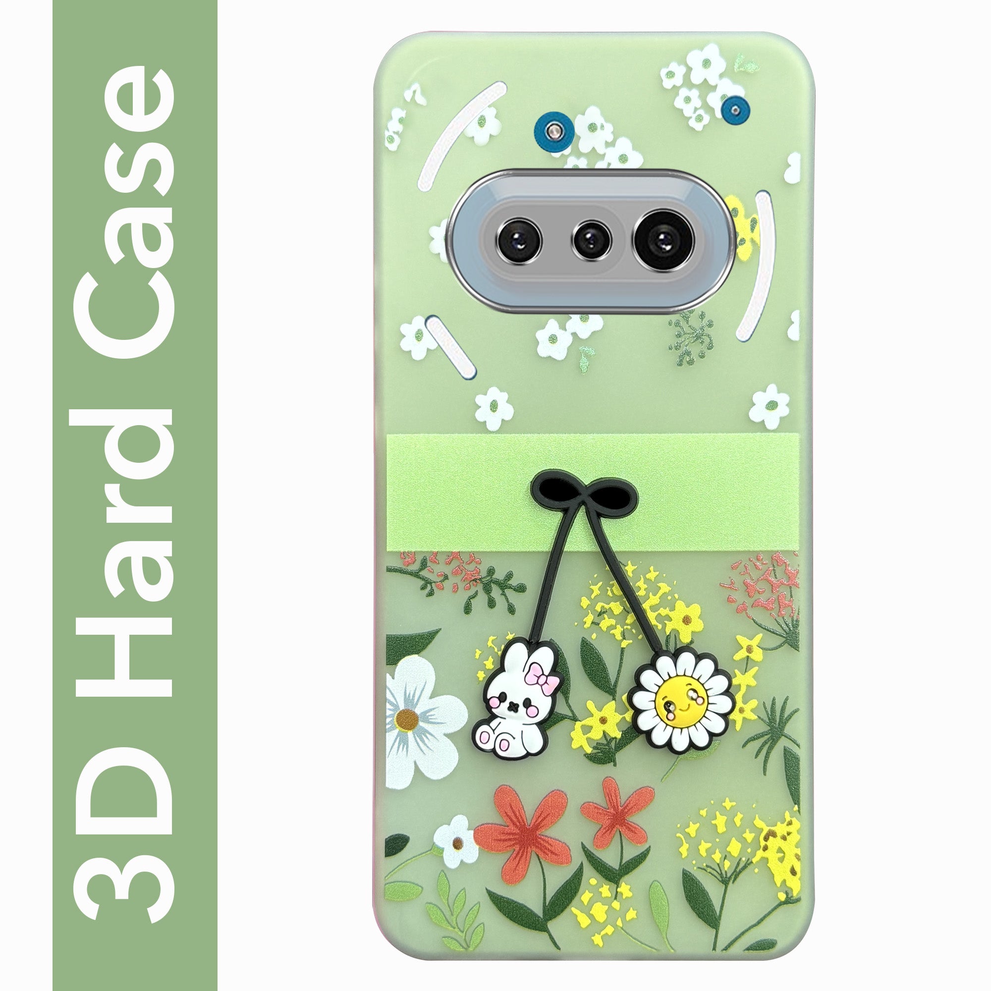 For Nothing Phone 3A 5G Back Cover Case (3D Cute Cartoons | Hard Back Side Soft | Matte Premium Finish | HD Printing)
