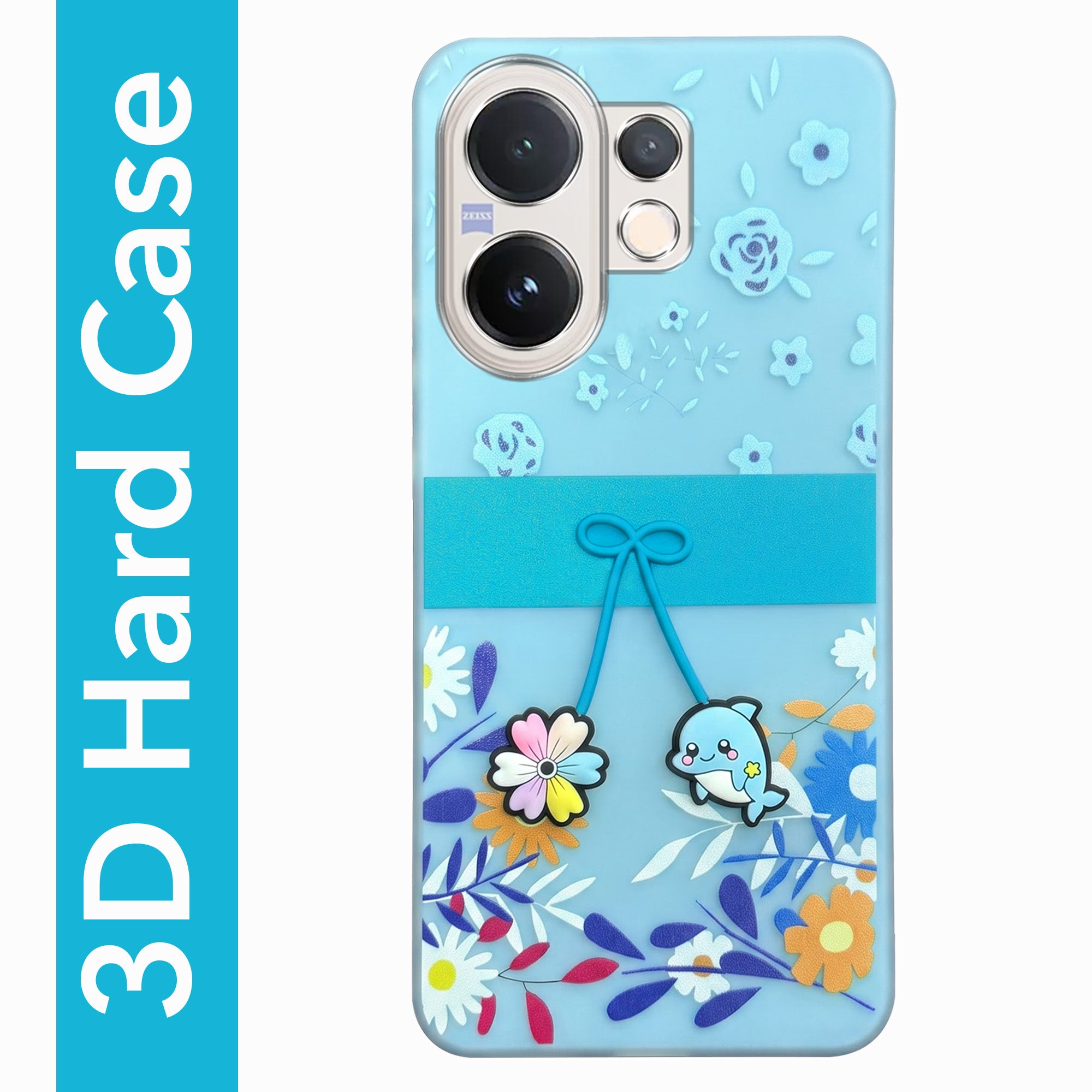 For Vivo V60 | Vivo T4 Pro Back Cover Case (3D Cute Cartoons | Hard Back Side Soft | Matte Premium Finish | HD Printing)