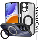 For Vivo Y05 4G | Vivo T5 Lite 5 Back Cover Case (Kick Stand Ring Holder | Life time Anti Yellow | Camera Protection)