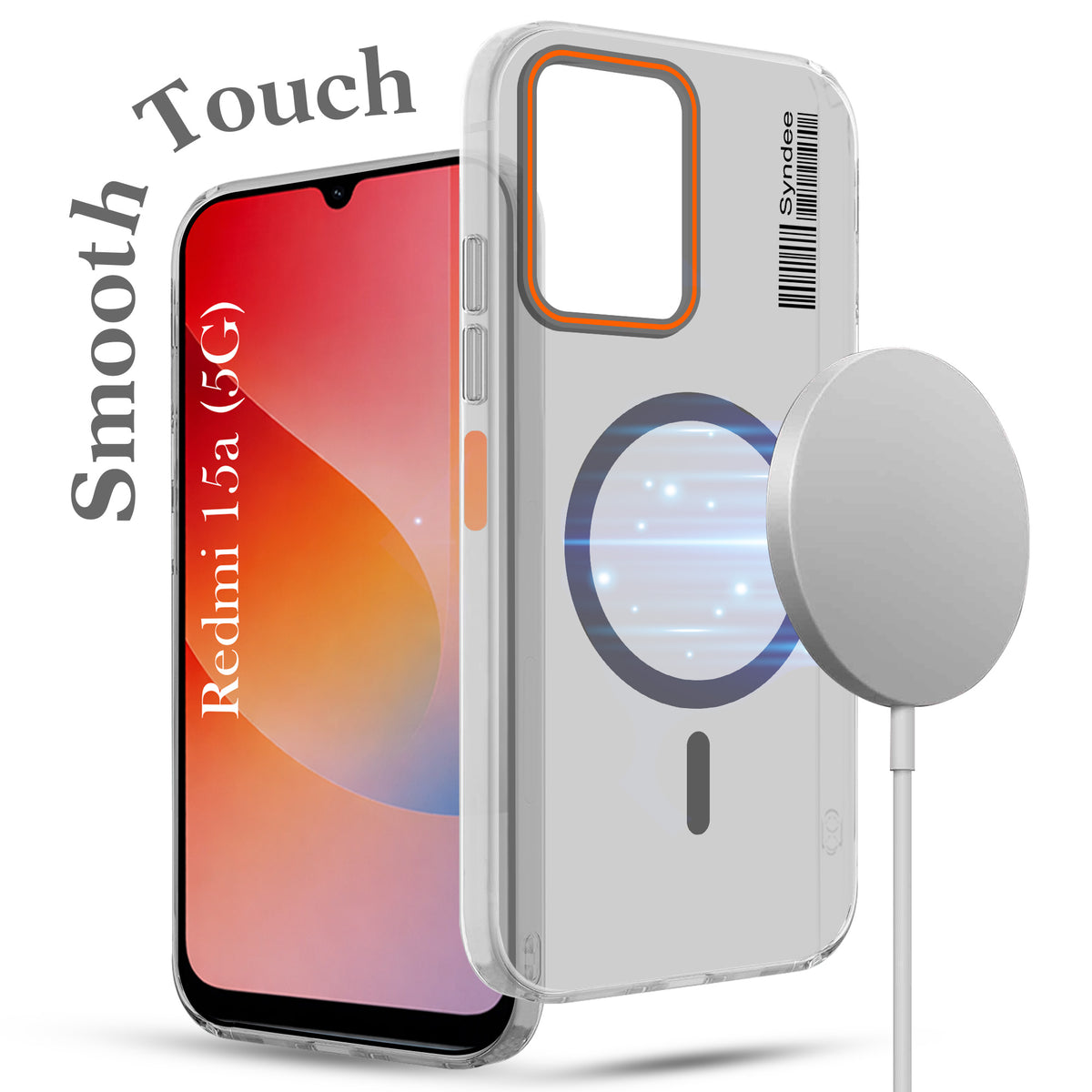 For Redmi 15A 5G Back Cover Case (Soft Touch | Camera Bump Protection | MagSafe Compatible | Matte Finish)