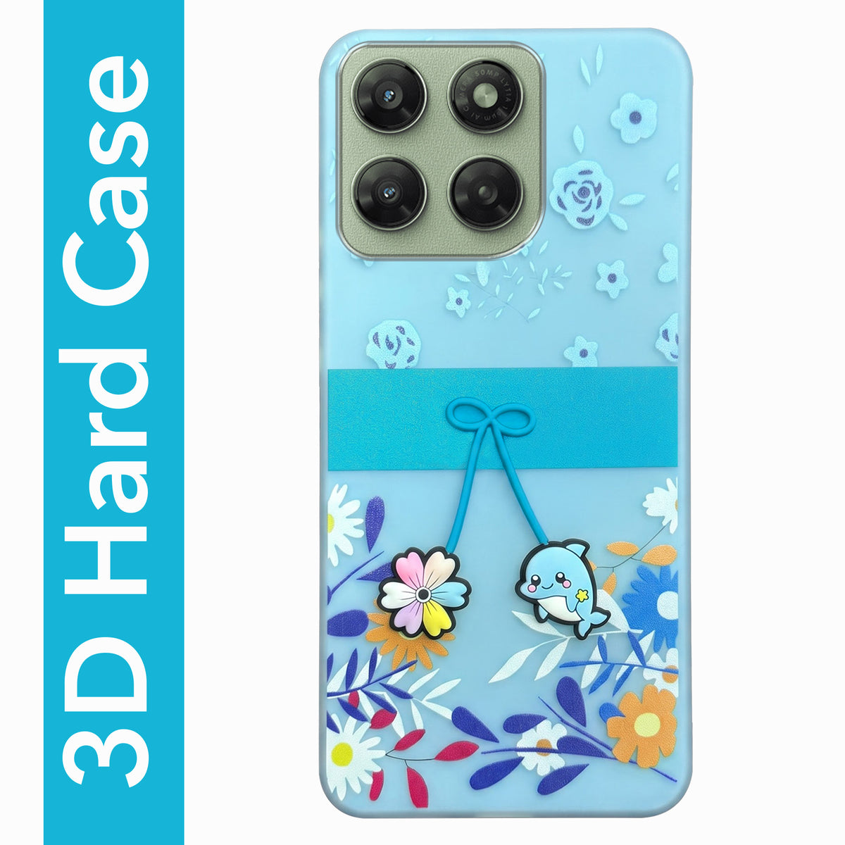 For Motorola Moto G77 Power Back Cover Case (3D Cute Cartoons | Hard Back Side Soft | Matte Premium Finish | HD Printing)
