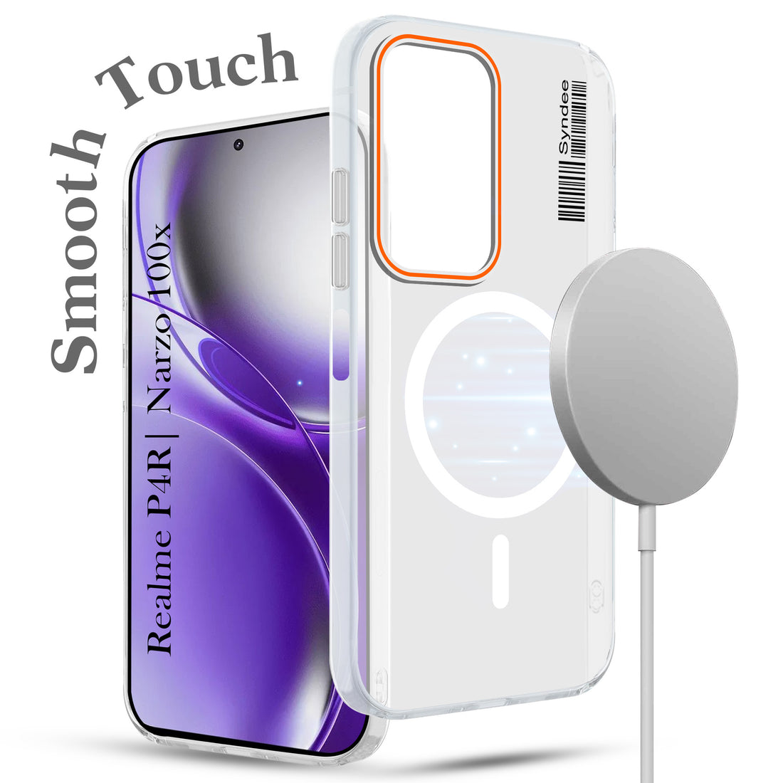 For Realme P4R 5G | Realme Narzo 100X 5G Back Cover Case (Soft Touch | Camera Bump Protection | MagSafe Compatible | Matte Finish)