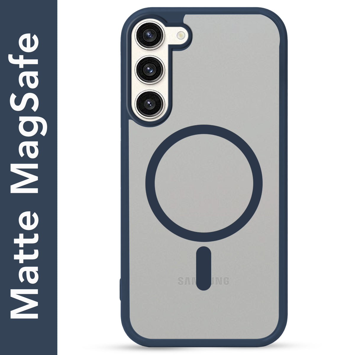 For Samsung Galaxy S23 Plus Matte Finish Back Case Cover (MagSafe Compatible | Translucent Soft Touch | Slim and Unbreakable)