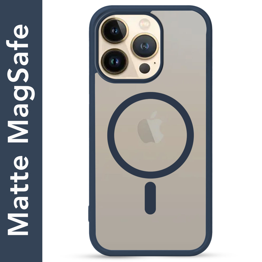 For Apple iPhone 13 Pro Max Matte Finish Back Case Cover (MagSafe Compatible | Translucent Soft Touch | Slim and Unbreakable)