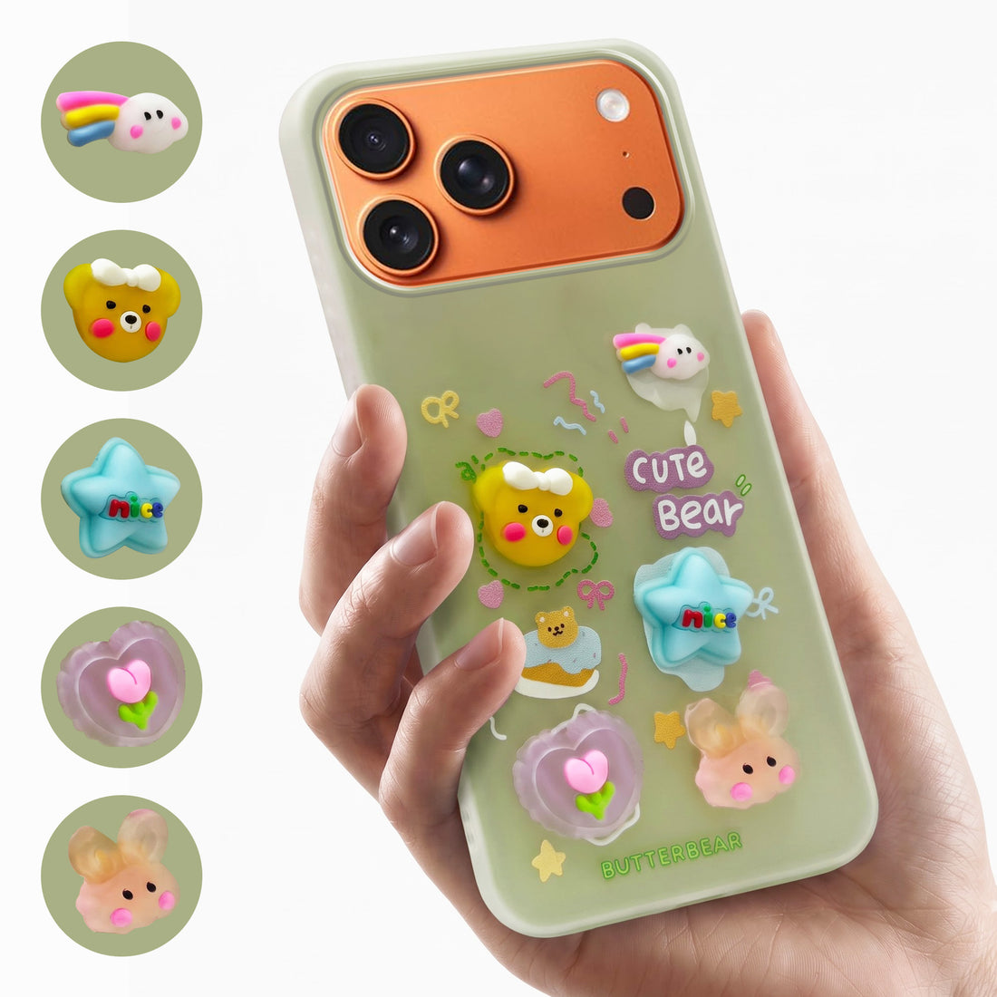For Apple iPhone 17 Pro Max Back Cover Case (3D Cute Cartoons | Hard Back Side Soft | Matte Premium Finish | HD Printing)