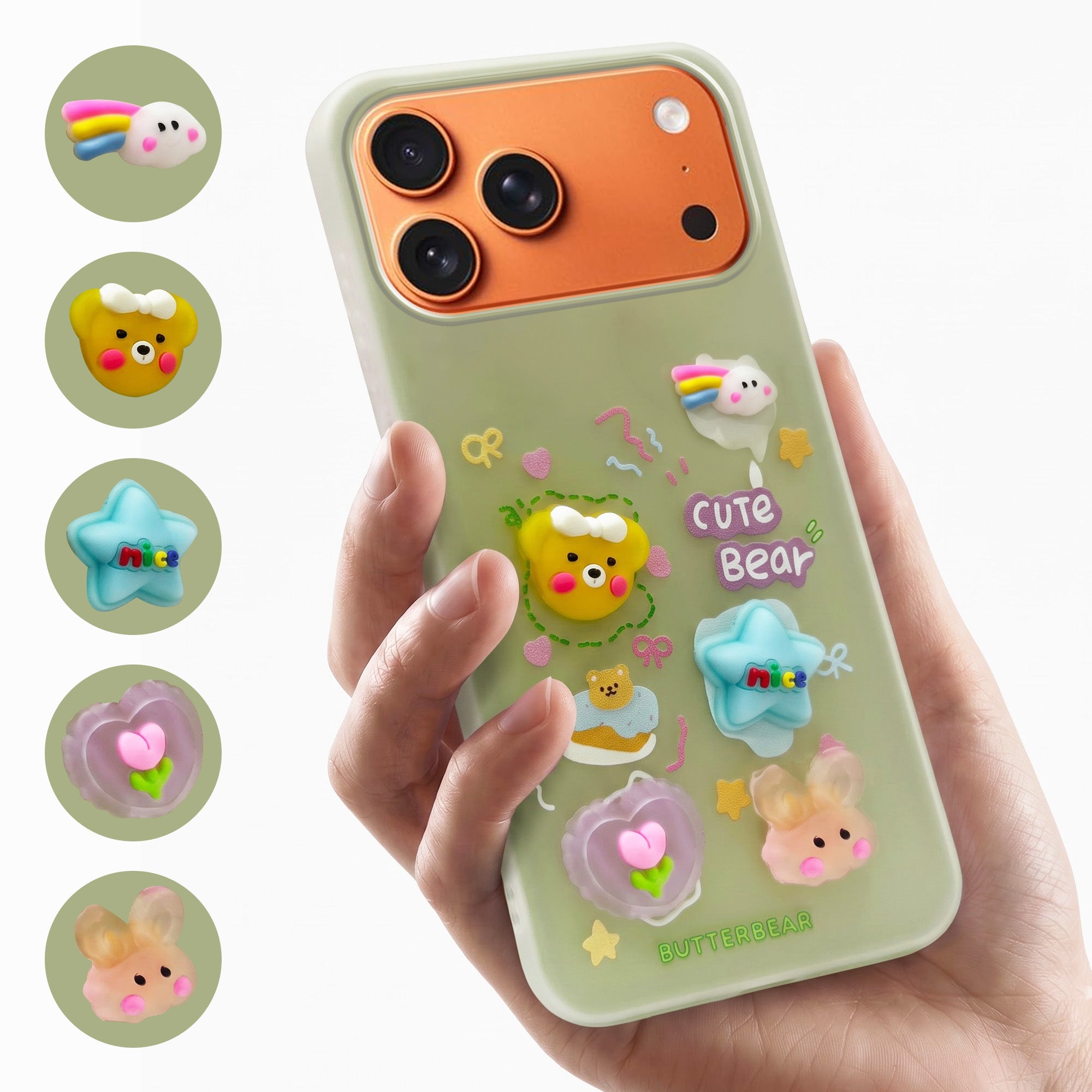 For Apple iPhone 17 Pro Max Back Cover Case (3D Cute Cartoons | Hard Back Side Soft | Matte Premium Finish | HD Printing)
