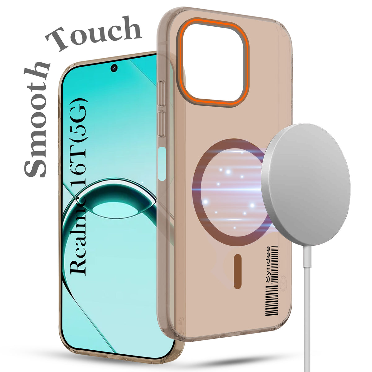 For Realme 16T 5G Back Cover Case (Soft Touch | Camera Bump Protection | MagSafe Compatible | Matte Finish)