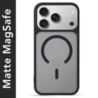 For Apple iPhone 17 Pro Max Matte Finish Back Case Cover (MagSafe Compatible | Translucent Soft Touch | Slim and Unbreakable)