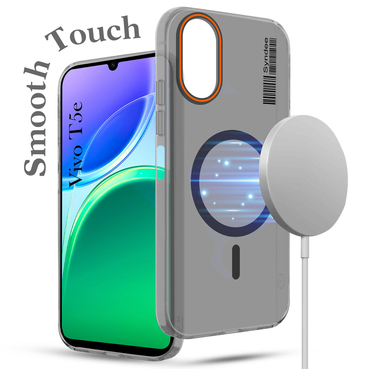 For Vivo T5e 4G Back Cover Case (Soft Touch | Camera Bump Protection | MagSafe Compatible | Matte Finish)