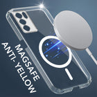 For Oppo Reno6 Pro 5G | Reno 6 Pro 5G Back Cover Case Lifetime Anti-Yellow MagSafe Compatible Clear (Sleek Hard Crystal | Shockproof and Camera Protection)