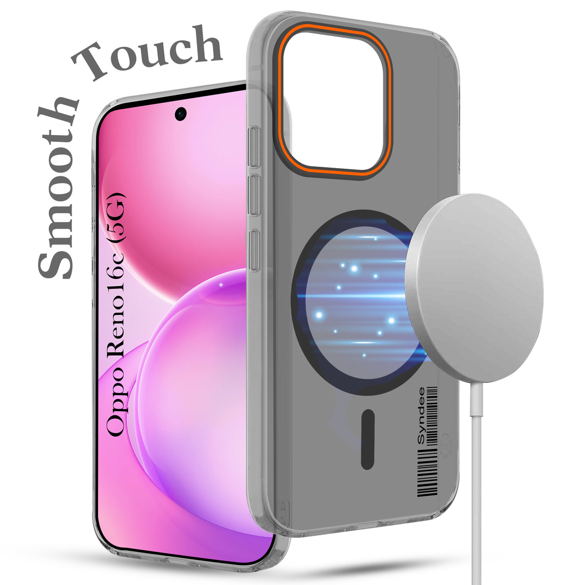 For Oppo Reno 16C 5G Back Cover Case (Soft Touch | Camera Bump Protection | MagSafe Compatible | Matte Finish)