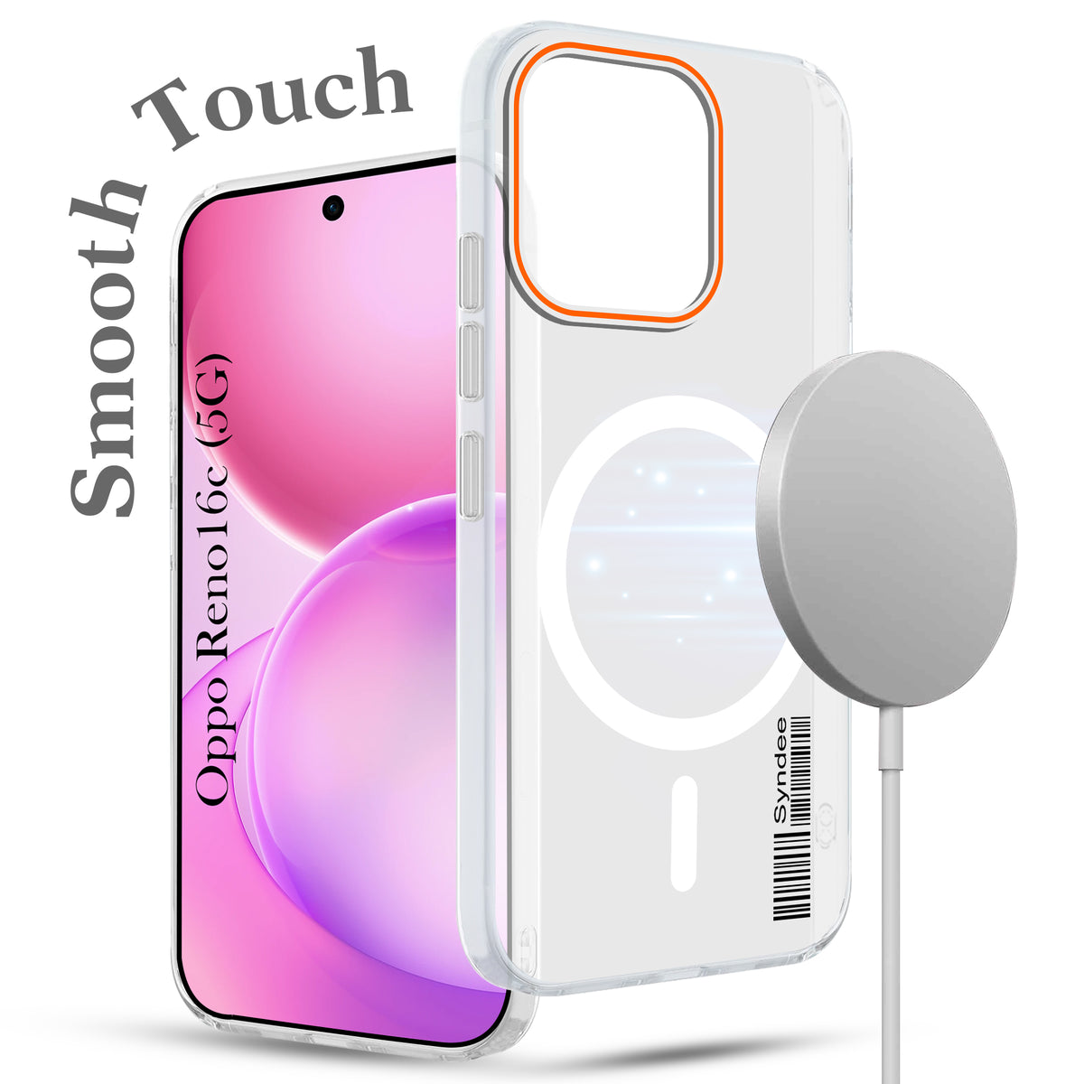 For Oppo Reno 16C 5G Back Cover Case (Soft Touch | Camera Bump Protection | MagSafe Compatible | Matte Finish)