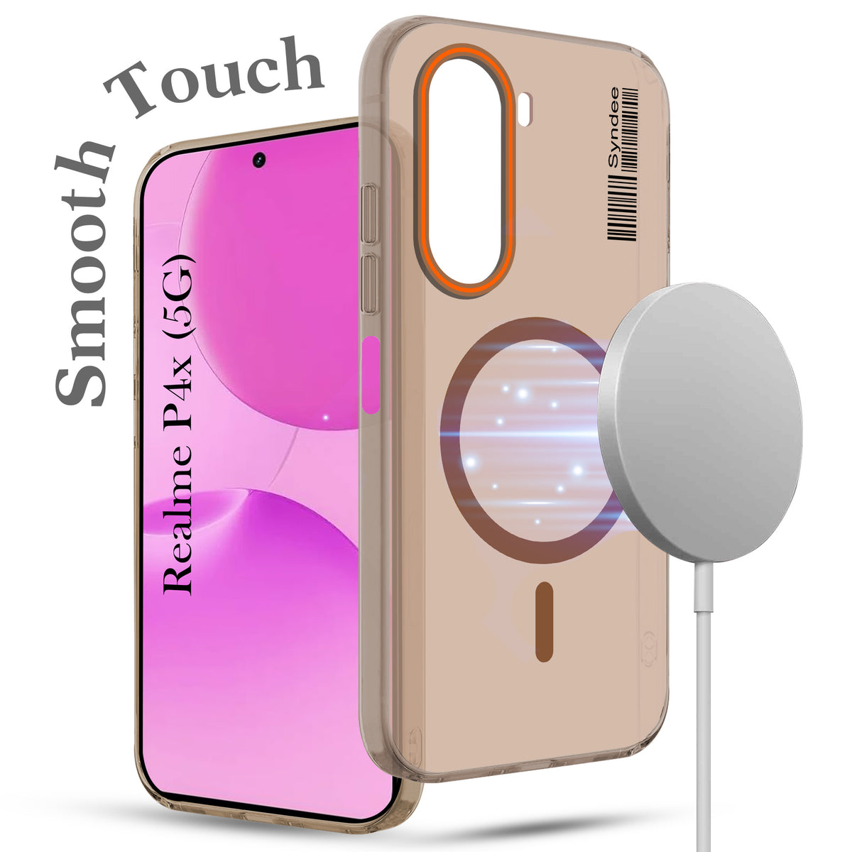 For Realme P4x Back Cover Case (Soft Touch | Camera Bump Protection | MagSafe Compatible | Matte Finish)