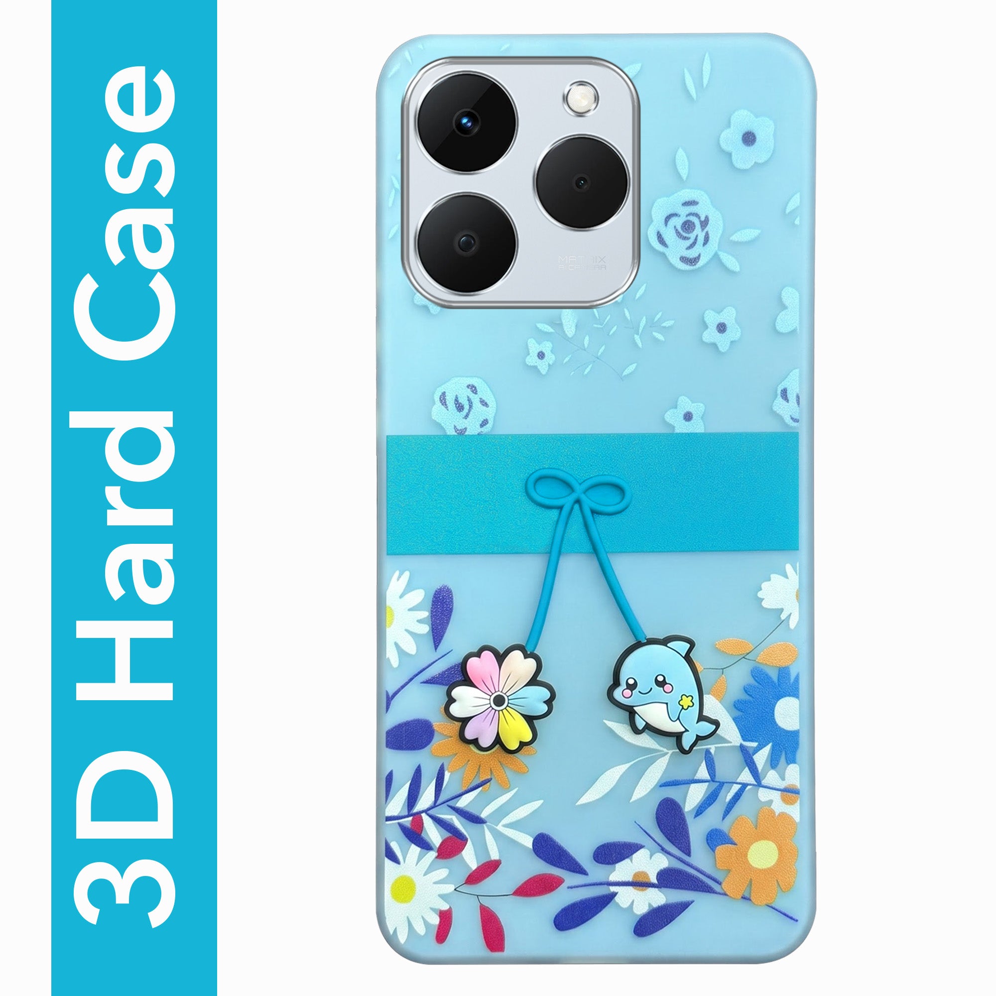 For Realme 15T | Realme Narzo 90 Back Cover Case (3D Cute Cartoons | Hard Back Side Soft | Matte Premium Finish | HD Printing)