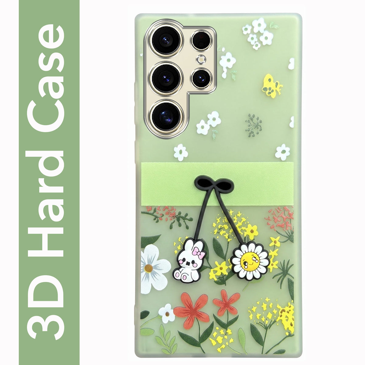 For Samsung Galaxy S24 Ultra Back Cover Case (3D Cute Cartoons | Hard Back Side Soft | Matte Premium Finish | HD Printing)