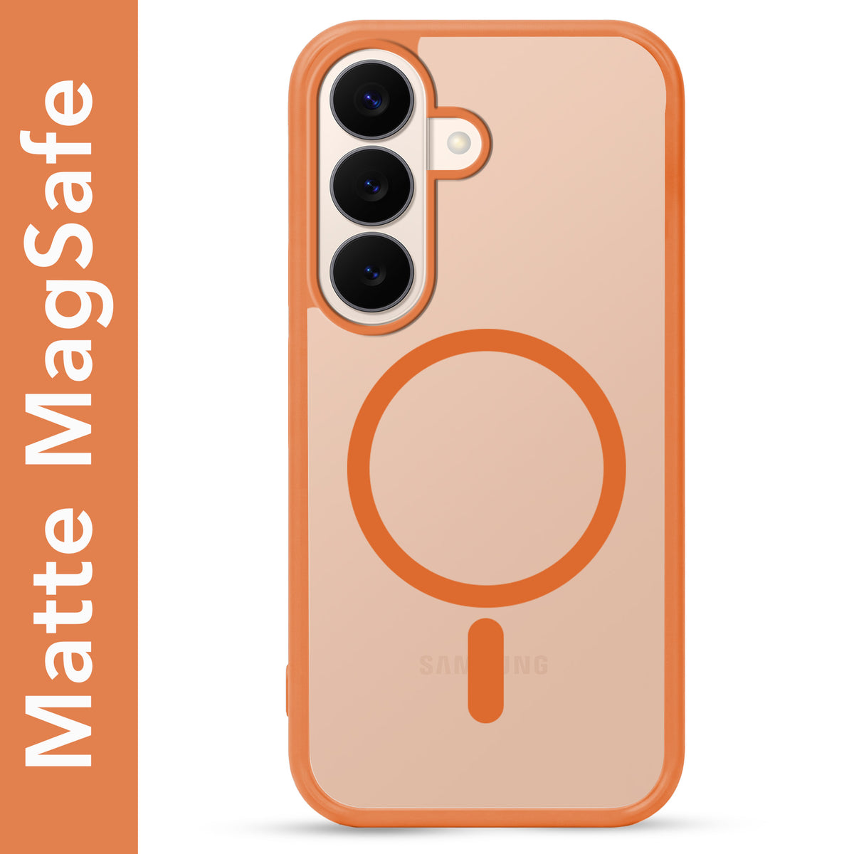 For Samsung Galaxy S26 5G Matte Finish Back Case Cover (MagSafe Compatible | Translucent Soft Touch | Slim and Unbreakable)