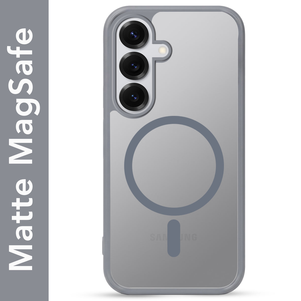 For Samsung Galaxy S25 Plus Matte Finish Back Case Cover (MagSafe Compatible | Translucent Soft Touch | Slim and Unbreakable)