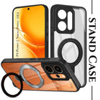 For Realme P4 Power 5G | Realme Narzo Power Back Cover Case (Kick Stand Ring Holder | Life time Anti Yellow | Camera Protection)