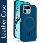 For Realme 16T 5G Back Cover Case Leather Finish (MagSafe Compatible Wireless Charging | Soft Touch | Camera Bump Protection)