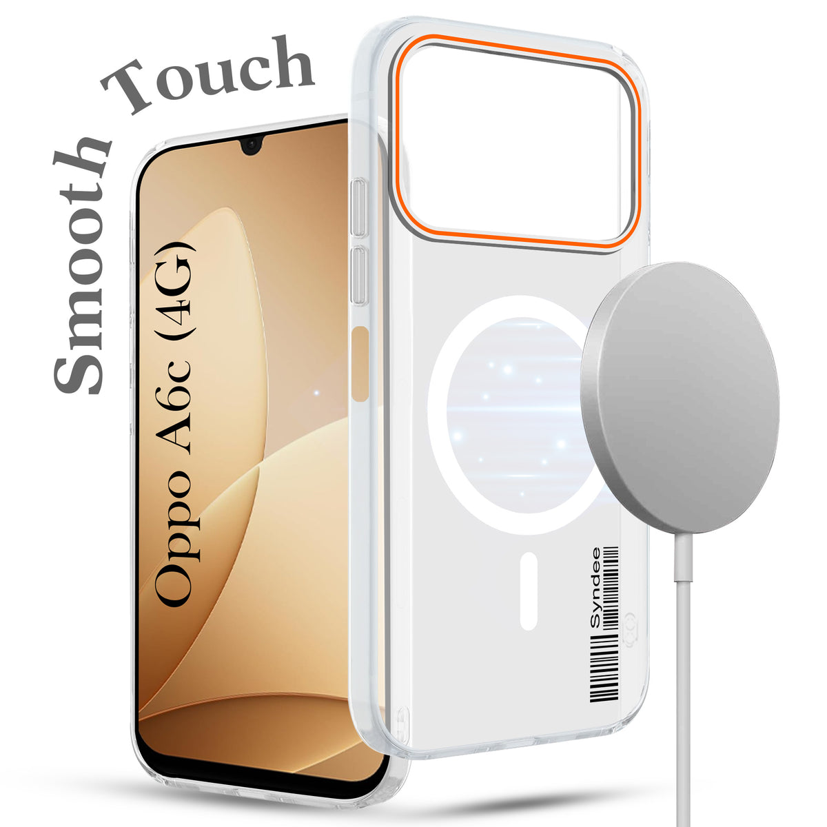 For Oppo A6c 4G Back Cover Case (Soft Touch | Camera Bump Protection | MagSafe Compatible | Matte Finish)
