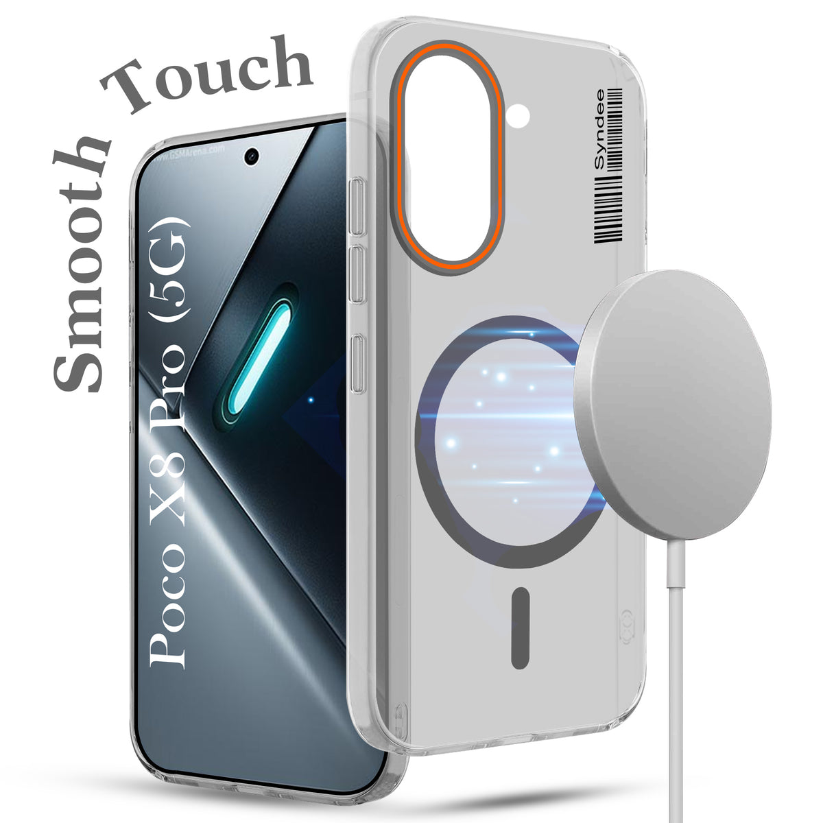 For Poco X8 Pro Back Cover Case (Soft Touch | Camera Bump Protection | MagSafe Compatible | Matte Finish)