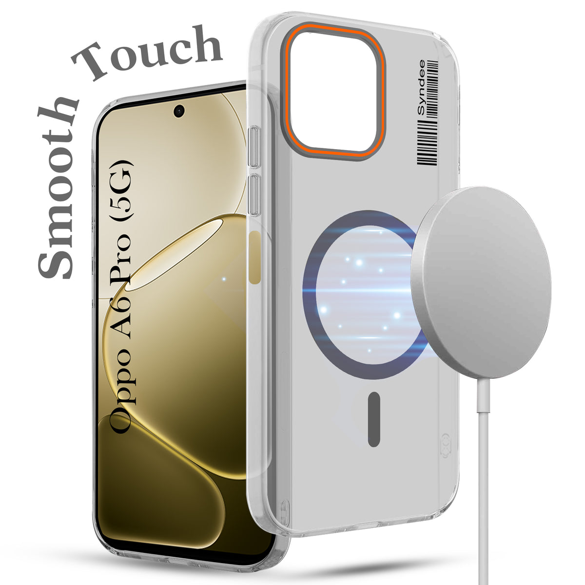 For Oppo A6 Pro Back Cover Case (Soft Touch | Camera Bump Protection | MagSafe Compatible | Matte Finish)