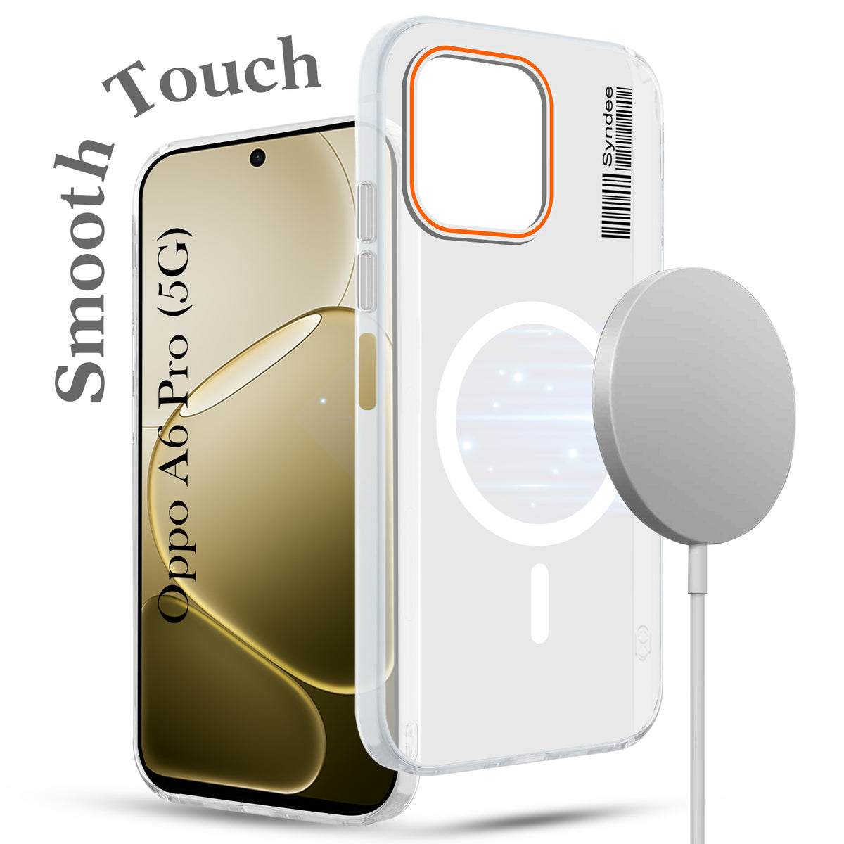 For Oppo A6 Pro Back Cover Case (Soft Touch | Camera Bump Protection | MagSafe Compatible | Matte Finish)