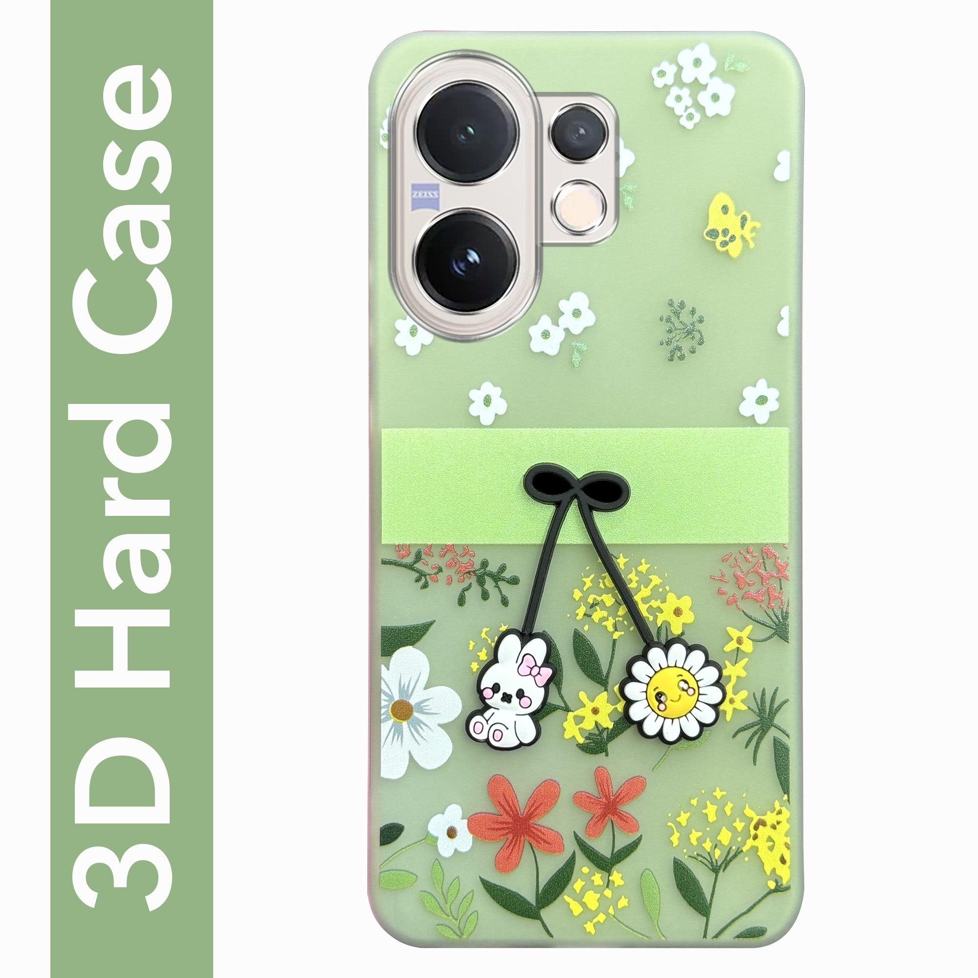 For Vivo V60 | Vivo T4 Pro Back Cover Case (3D Cute Cartoons | Hard Back Side Soft | Matte Premium Finish | HD Printing)