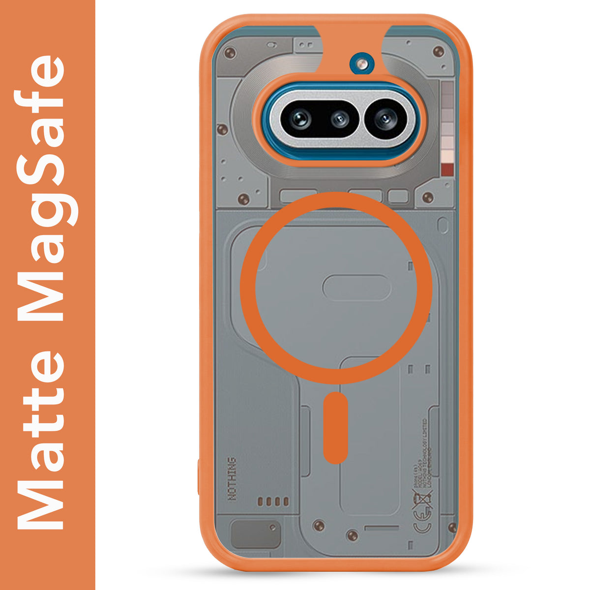 For Nothing Phone 4A 5G Matte Finish Back Case Cover (MagSafe Compatible | Translucent Soft Touch | Slim and Unbreakable)