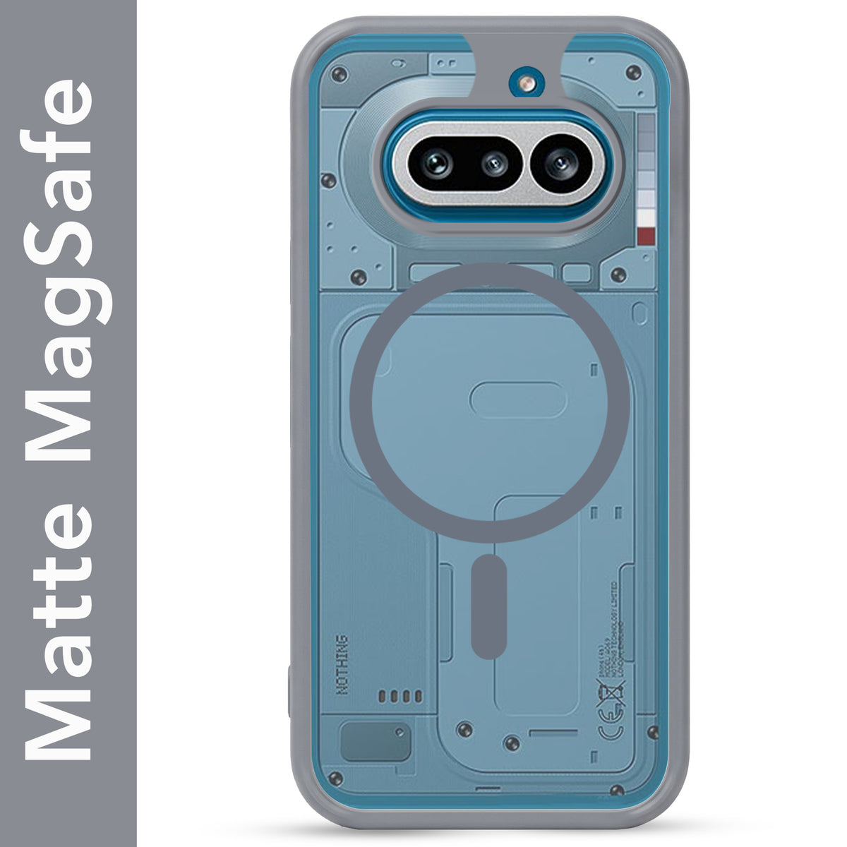 For Nothing Phone 4A 5G Matte Finish Back Case Cover (MagSafe Compatible | Translucent Soft Touch | Slim and Unbreakable)