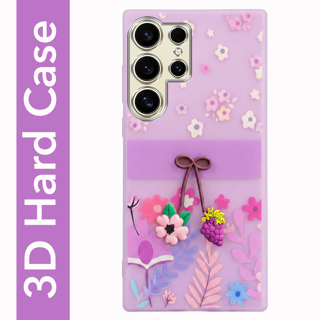 For Samsung Galaxy S24 Ultra Back Cover Case (3D Cute Cartoons | Hard Back Side Soft | Matte Premium Finish | HD Printing)
