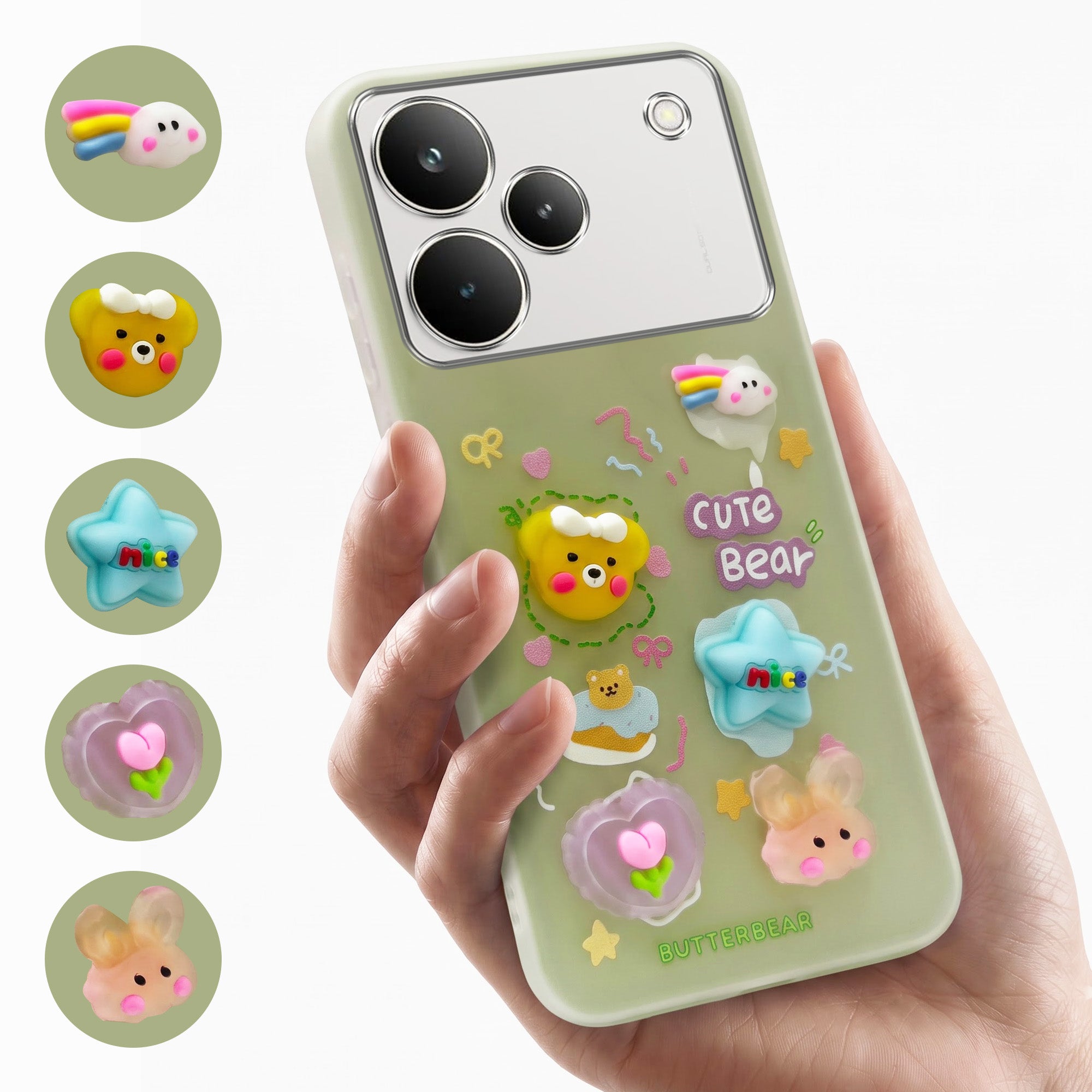 For Realme P4 Pro Back Cover Case (3D Cute Cartoons | Hard Back Side Soft | Matte Premium Finish | HD Printing)