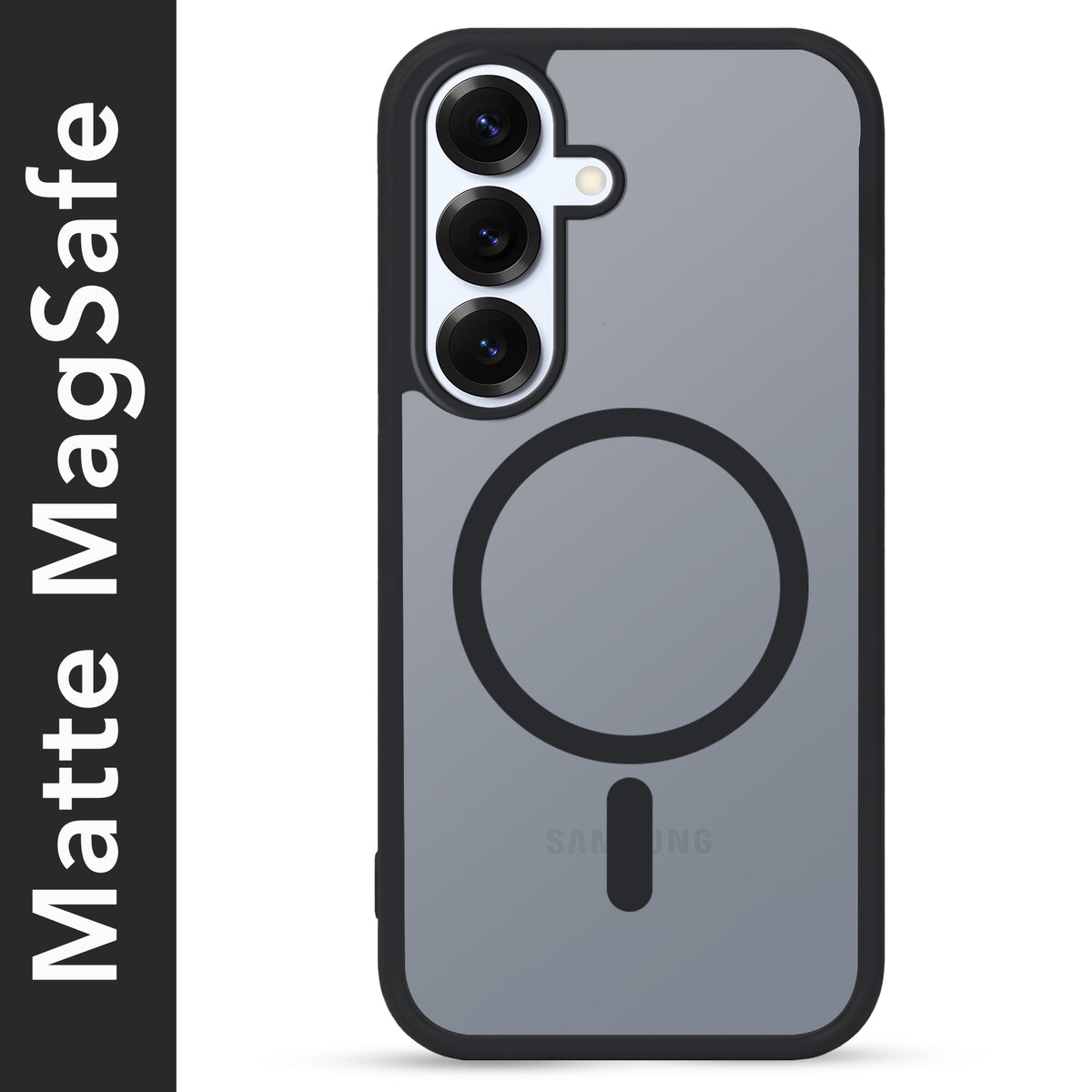 For Samsung Galaxy S25 Plus Matte Finish Back Case Cover (MagSafe Compatible | Translucent Soft Touch | Slim and Unbreakable)