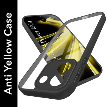 For Poco X8 Power Back Cover Case Ultra-Hybrid (Lifetime Anti Yellow | Anti Scratch | Crystal Clear Shockproof)