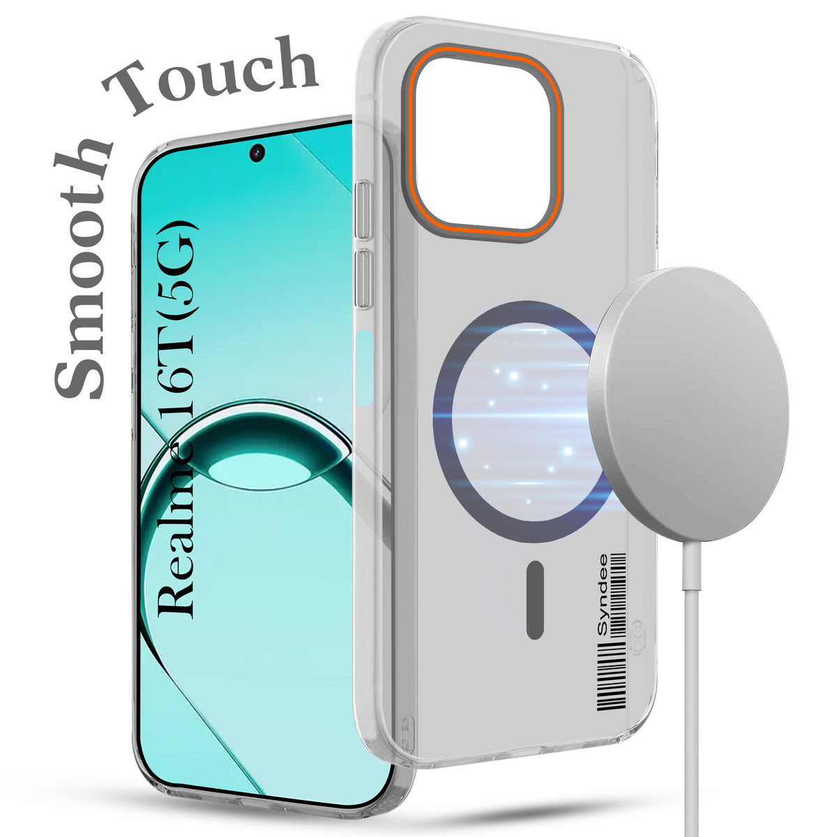 For Realme 16T 5G Back Cover Case (Soft Touch | Camera Bump Protection | MagSafe Compatible | Matte Finish)
