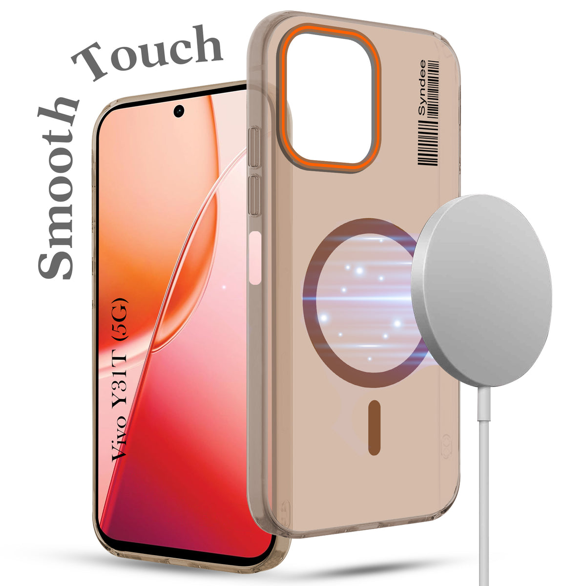 For Vivo Y31T 5G Back Cover Case (Soft Touch | Camera Bump Protection | MagSafe Compatible | Matte Finish)