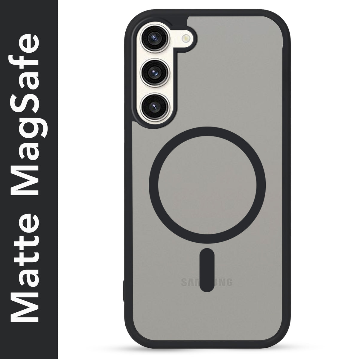 For Samsung Galaxy S23 Plus Matte Finish Back Case Cover (MagSafe Compatible | Translucent Soft Touch | Slim and Unbreakable)